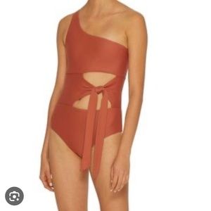 NEW Jade swim Collusion Bathing Suit in Terracotta L